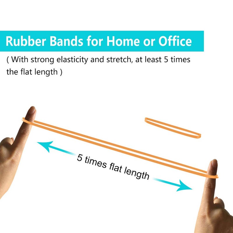 Coopay 12 Inches Extra Large Rubber Bands, 30 Pieces Heavy Duty Trash Can Band Bulk, Strong Elastic for Office Supply School Home, Garbage Cans, File Folders (Yellow) - Image 4